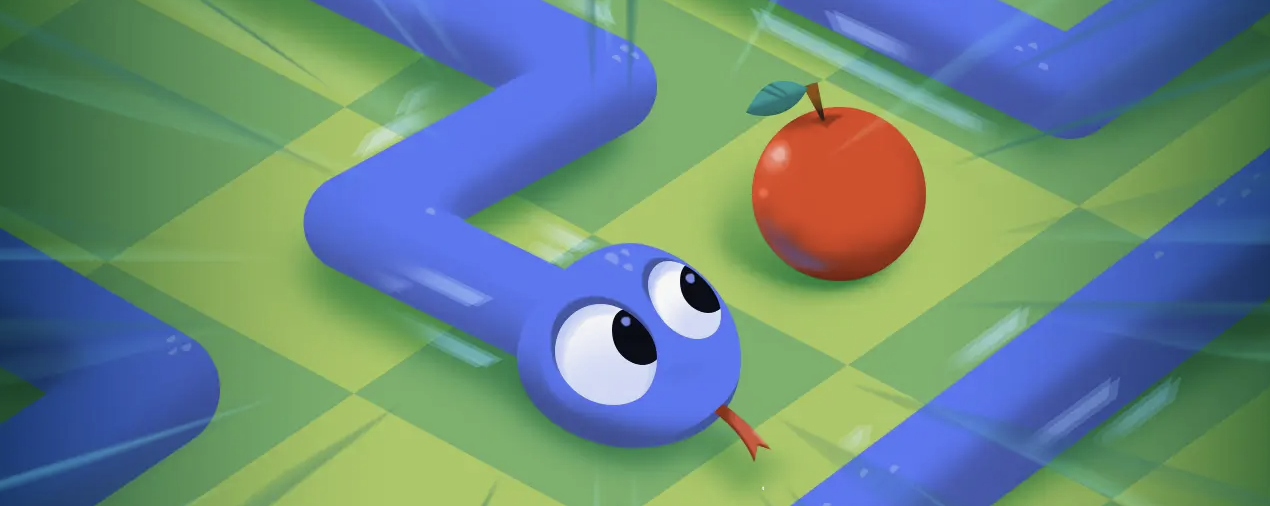 Snake eating Apples